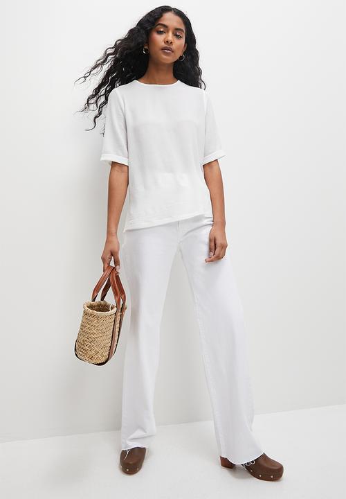 Superbalist - Basic woven tee shell - ecru