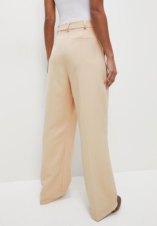 Superbalist - Mid rise wide leg - sand