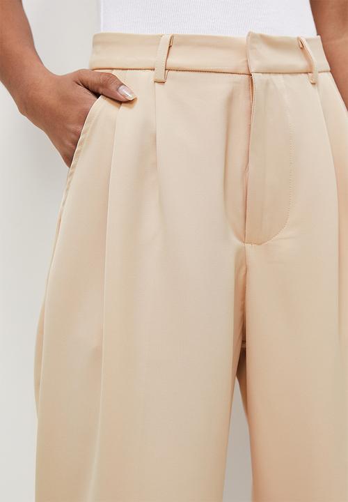 Superbalist - Mid rise wide leg - sand