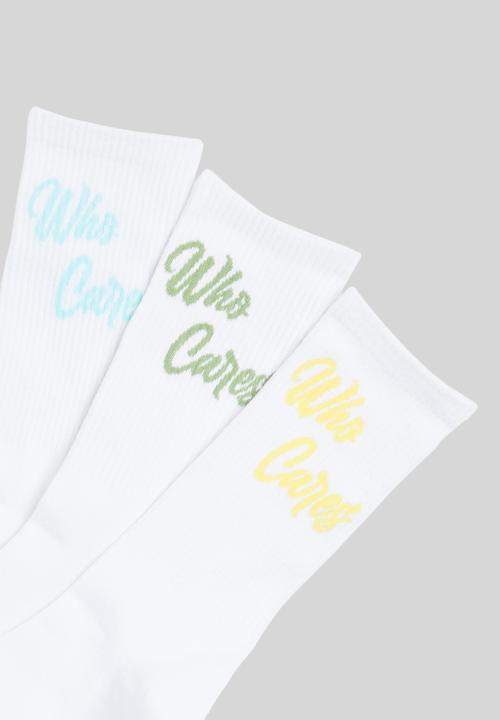Only & Sons - Onspirson who cares 3-pack tennis sock - white 