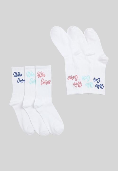 Only & Sons - Onspirson who cares 3-pack tennis sock- white 
