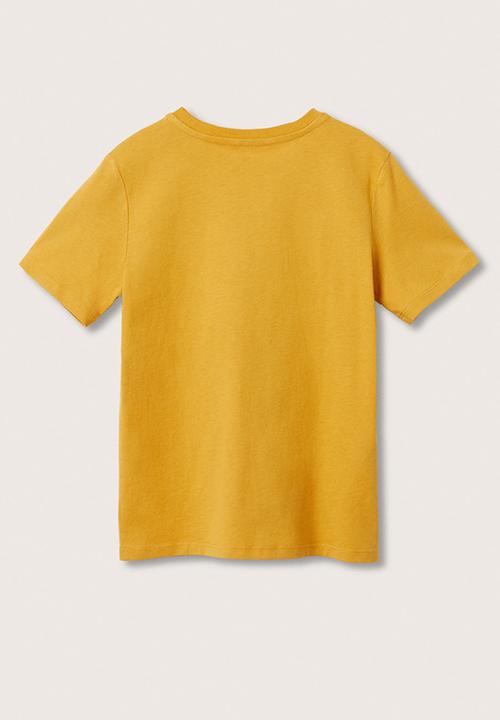 MANGO - T-shirt prix - yellow