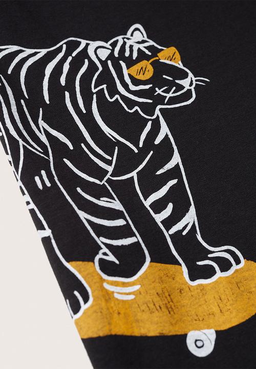 MANGO - T-shirt prix - black