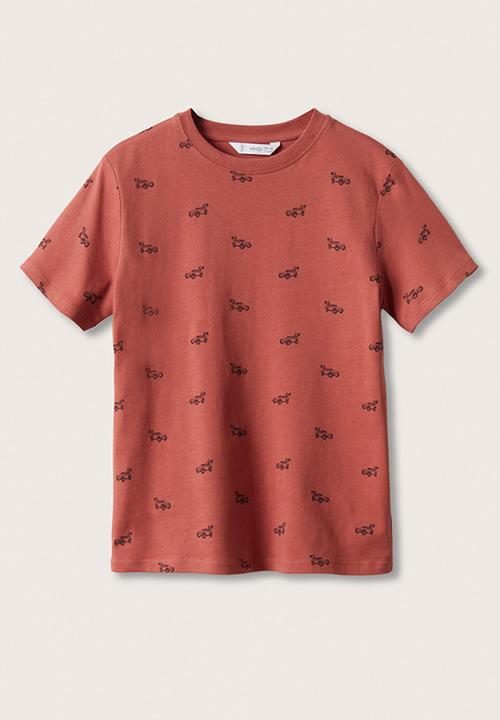 MANGO - T-shirt stamp2 - red