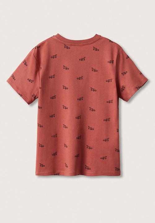 MANGO - T-shirt stamp2 - red