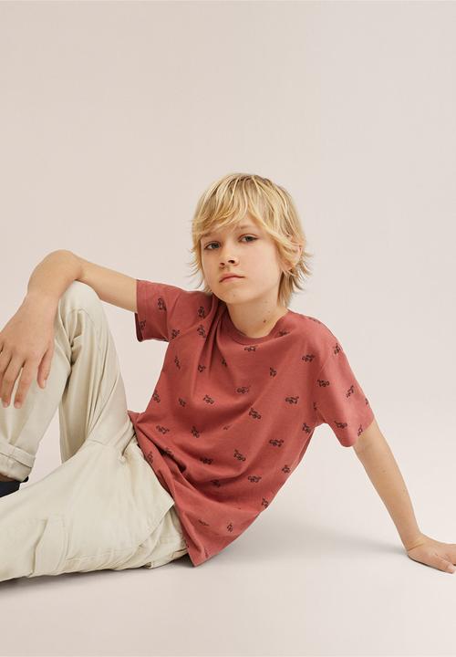 MANGO - T-shirt stamp2 - red