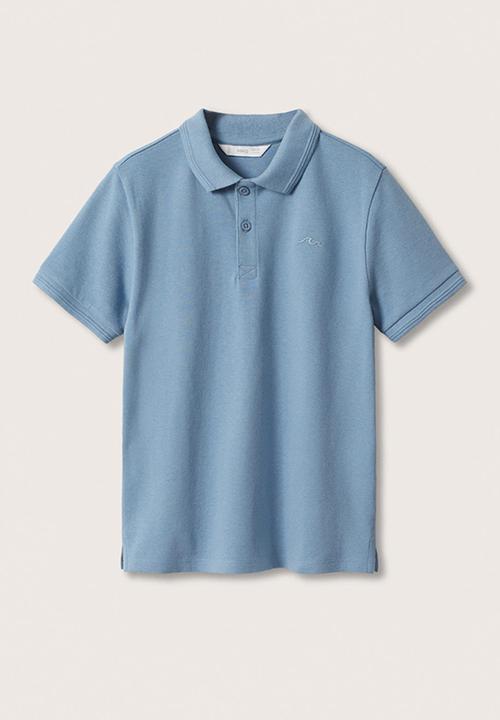 MANGO - Polo shirt javier - medium blue