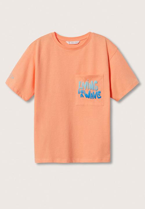 MANGO - T-shirt bali - light orange