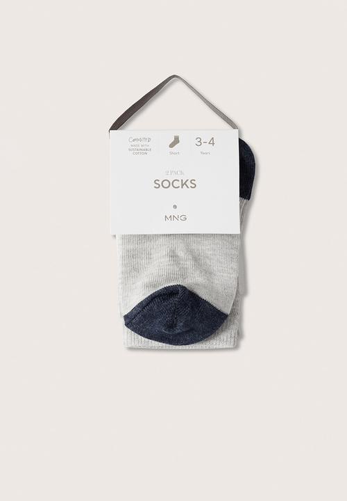 MANGO - Socks boats - navy & grey