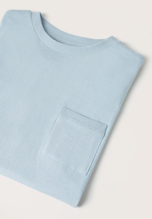 MANGO - T-shirt basic2 - light blue