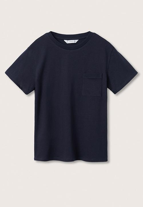 MANGO - T-shirt basic2 - navy
