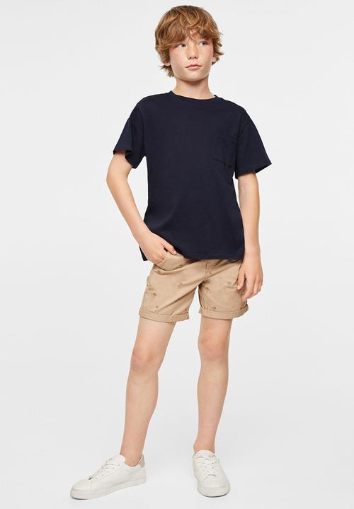 MANGO - T-shirt basic2 - navy