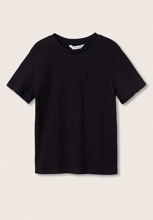 MANGO - T-shirt basic2 - black
