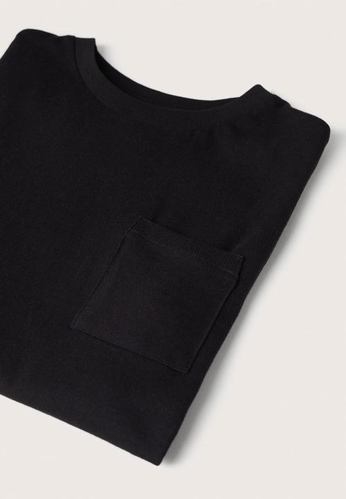 MANGO - T-shirt basic2 - black