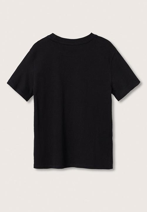 MANGO - T-shirt basic2 - black