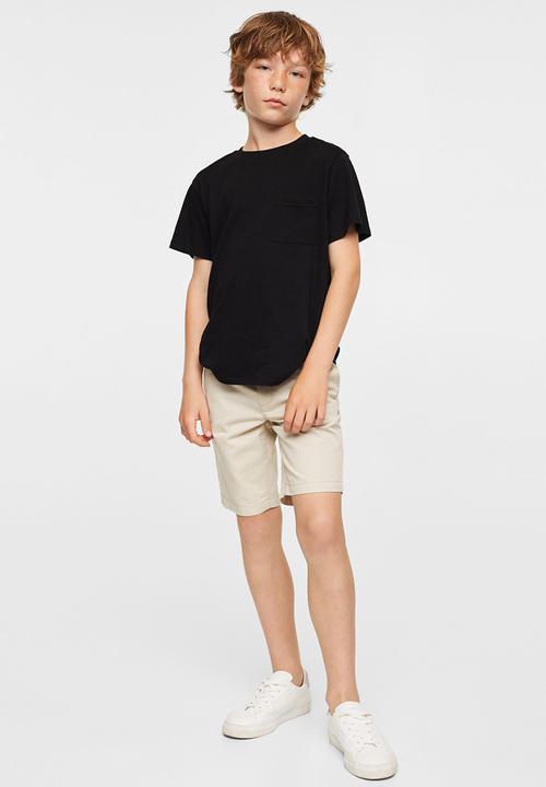 MANGO - T-shirt basic2 - black