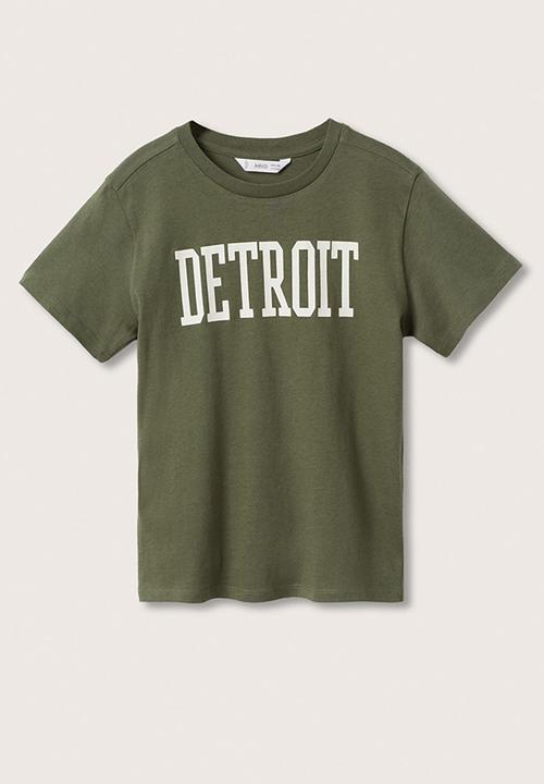 MANGO - T-shirt boston - khaki
