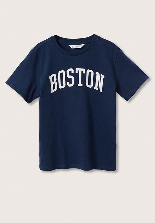 MANGO - T-shirt boston - navy