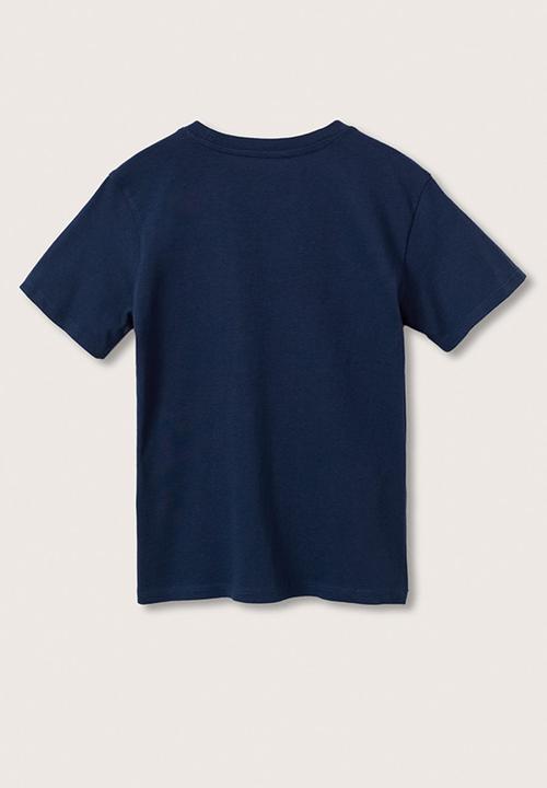 MANGO - T-shirt boston - navy