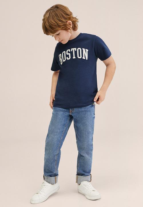 MANGO - T-shirt boston - navy