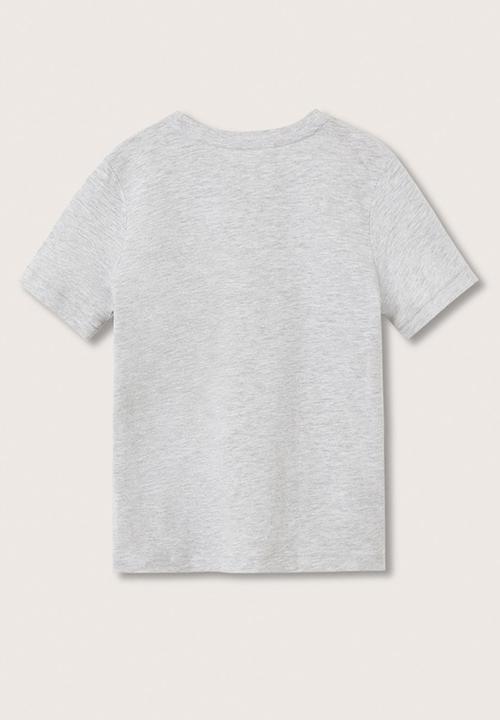 MANGO - T-shirt adam - grey mel