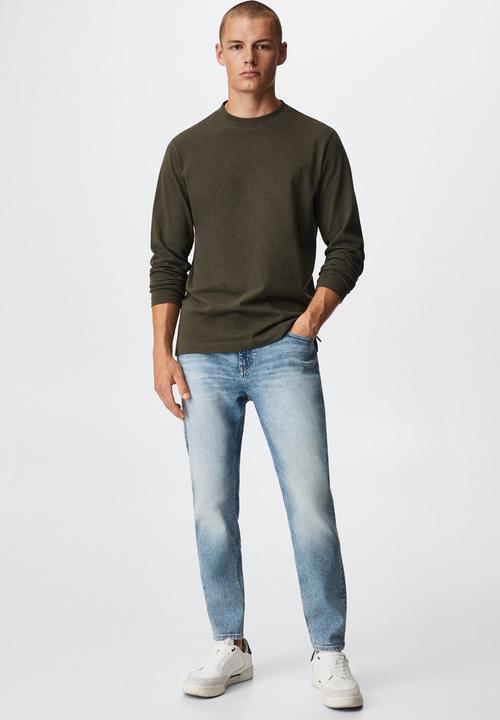 MANGO - Jeans tom taperred - blue