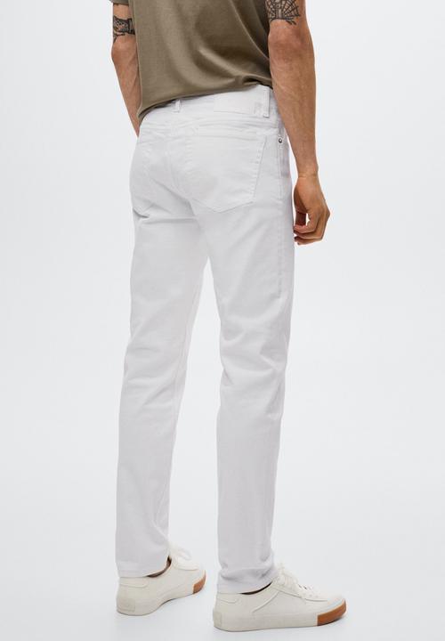 MANGO - Jan slim fit  jeans - white