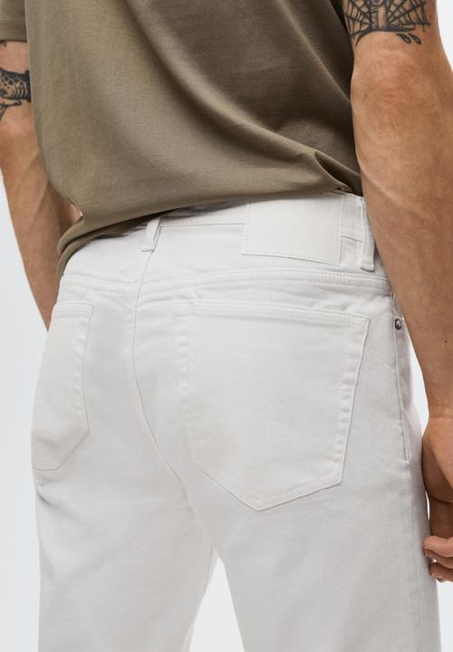 MANGO - Jan slim fit  jeans - white