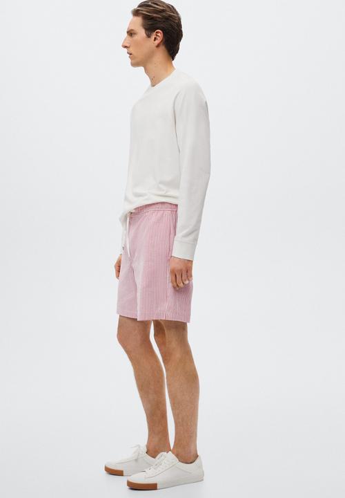MANGO - Bermuda shorts - red