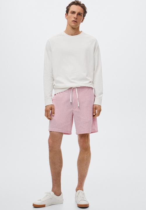 MANGO - Bermuda shorts - red