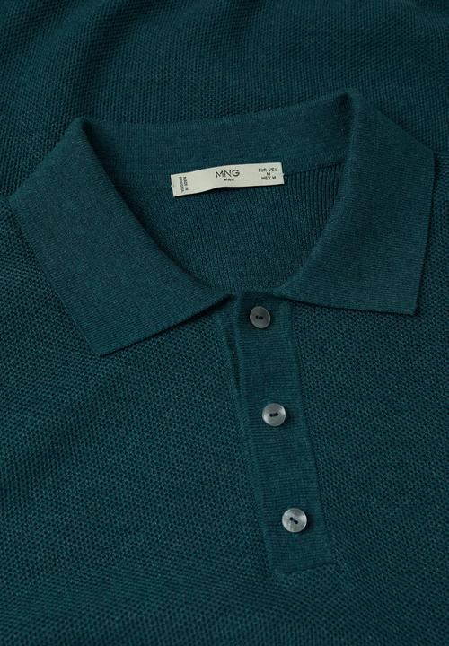 MANGO - Goya textured golfer - blue