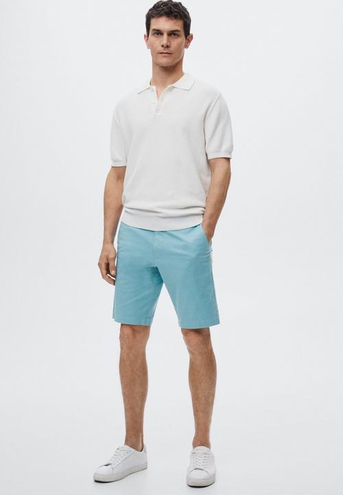 MANGO - Gracia bermuda shorts - blue
