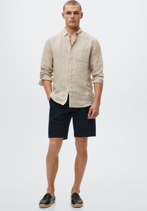 MANGO - Gracia bermuda shorts - navy