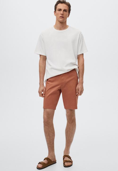 MANGO - Gracia bermuda shorts - red