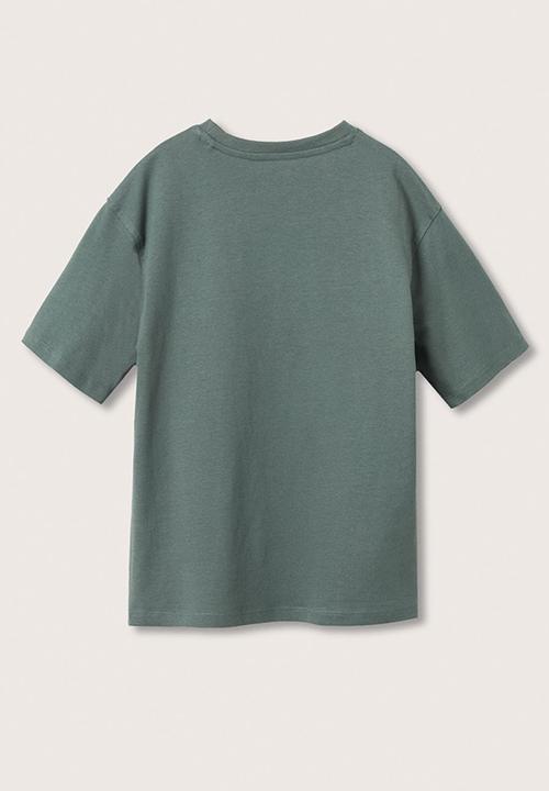 MANGO - T-shirt take - khaki