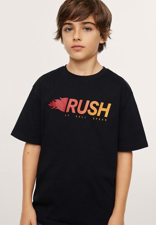 MANGO - T-shirt rush - black