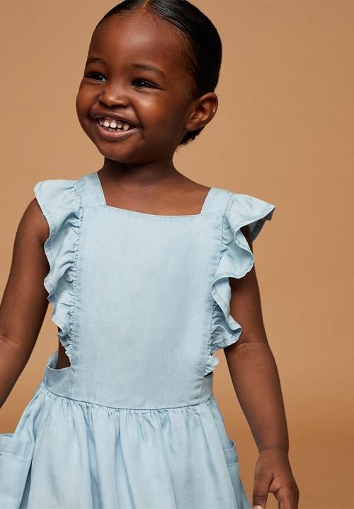MANGO - Dress flavia - open blue