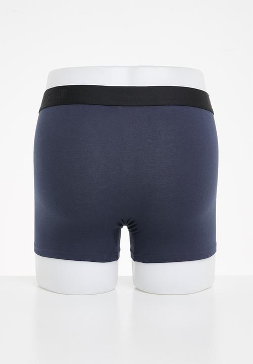 Superdry. - Boxer offset double pack - black & navy