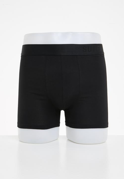 Superdry. - Boxer offset double pack - black & navy
