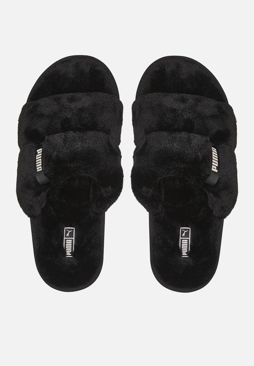 PUMA - Puma fluff solo - puma black & island pink