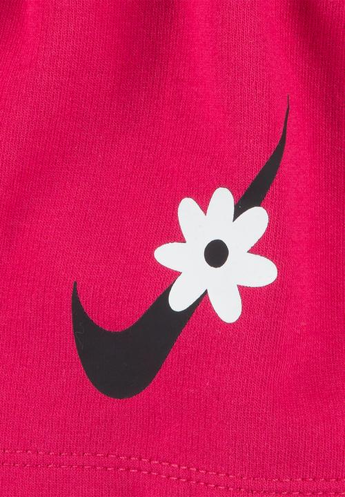 Nike - Nkg sport daisy mesh short set - rush pink
