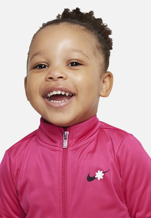 Nike - Nike girls sport daisy tricot set - black & pink