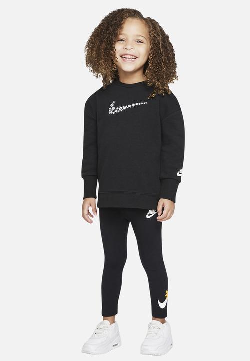 Nike - Nike girls sport daisy legging - black
