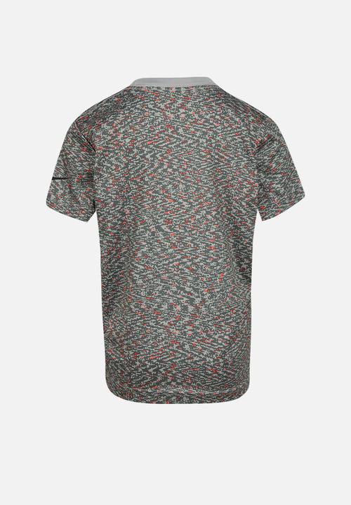Nike - Nkb nike stacked tee - light smoke grey