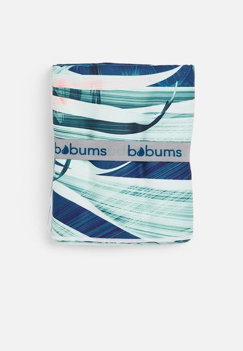 Bobums - Microfibre xl towel - green hue leaves