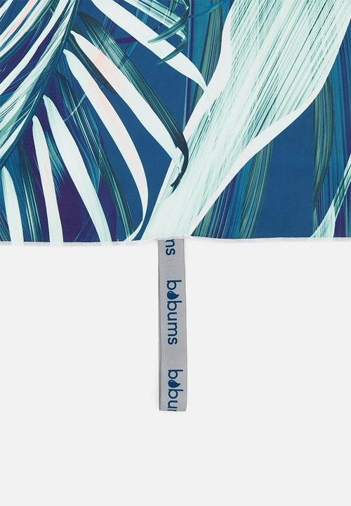 Bobums - Microfibre xl towel - green hue leaves
