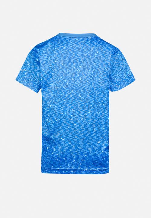 Nike - Nkb nike stacked tee - university blue