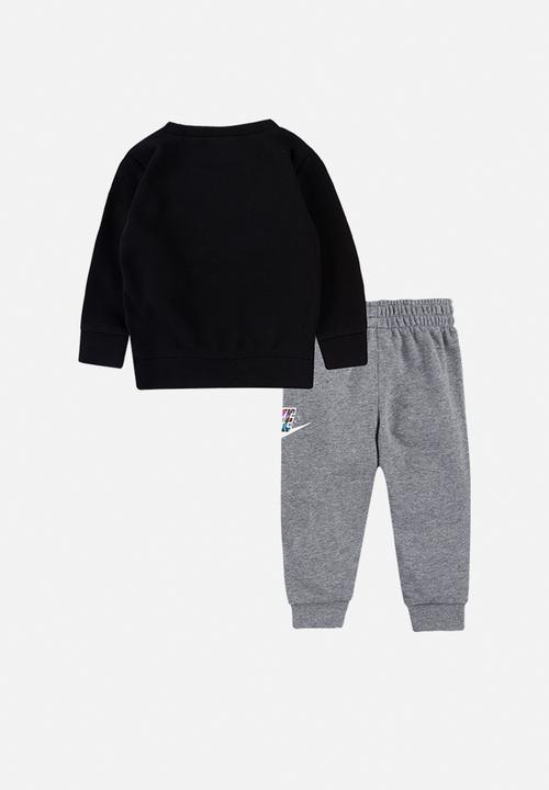 Nike - Nkb b nsw thrill crew pant set - carbon heather