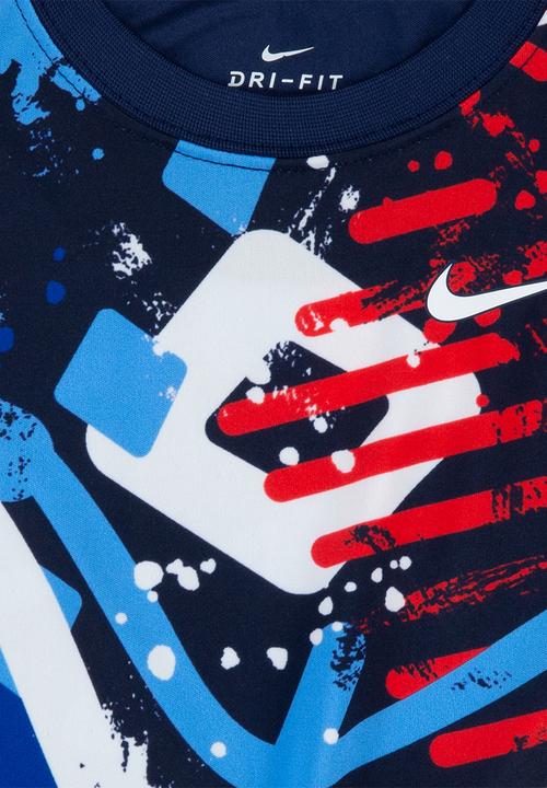 Nike - Nkb b nk df thrill tee & short set - university blue & red