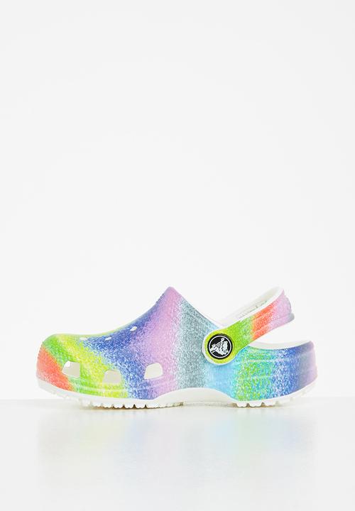 Crocs - Classic spray dye clog t - white & multi